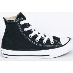 Converse - Trampki dziecięce. Szare buty sportowe dziewczęce marki Converse, z gumy, z okrągłym noskiem, na sznurówki. W wyprzedaży za 179,90 zł.