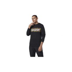 Swetry Reebok Classic Bluza Classics Hyper Graphic Crew. Czarne bluzy męskie Reebok Classic, s, bez wzorów, bez kołnierzyka, bez rękawów, bez kaptura. Za 249,00 zł.