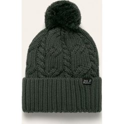 Jack Wolfskin - Czapka. Brązowe czapki damskie Jack Wolfskin, bez wzorów, z poliesteru. W wyprzedaży za 99,90 zł.