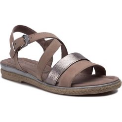 Espadryle MARCO TOZZI - 2-28126-22 Taupe Comb 344. Pomarańczowe espadryle damskie Marco Tozzi, bez wzorów, ze skóry, bez obcasa. W wyprzedaży za 129,00 zł.