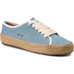 Espadryle EMU AUSTRALIA - Agonis Teens T11411 Light Denim. Niebieskie espadryle damskie EMU Australia, bez wzorów, z tworzywa sztucznego, bez obcasa, na płaskiej podeszwie, bez zapięcia. W wyprzedaży za 159,00 zł.