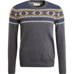 Swetry klasyczne męskie: Pier One Sweter grey melange