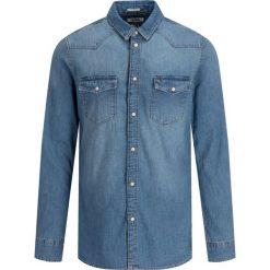 Koszula Tommy Jeans DM0DM06668. Niebieskie koszule męskie Tommy Jeans, m, bez wzorów, z bawełny, casualowe, bez kołnierzyka, bez rękawów. W wyprzedaży za 239,00 zł.