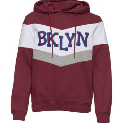 Bluza z kapturem bonprix bordowy. Bluzy damskie bonprix. Za 99,99 zł.