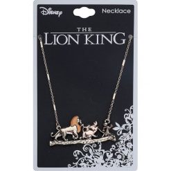 The Lion King Simba, Timon und Pumba Naszyjnik złoty. Żółte naszyjniki damskie marki The Lion King, złote. Za 79,90 zł.