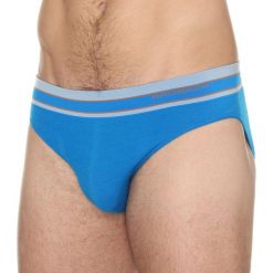 Slipy męskie: Brubeck Slipy męskie ACTIVE WOOL niebieskie r. L (BE10110)