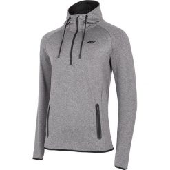 Bluza męska BLM005 - średni szary melanż. Szare bluzy męskie 4f, m, bez wzorów, z dzianiny, z kapturem, bez rękawów, z kapturem. Za 149,99 zł.