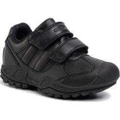 Sneakersy GEOX - J N. Savage B. B J841VB 04354 C9999 M Black. Czarne trampki chłopięce Geox, bez wzorów, ze skóry ekologicznej, na rzepy. W wyprzedaży za 179,00 zł.