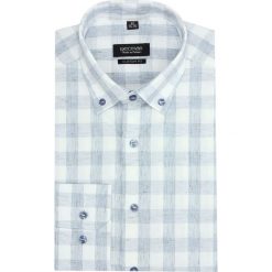 Koszula versone 2744 długi rękaw custom fit niebieski. Niebieskie koszule męskie marki Recman, m, bez wzorów, bez kołnierzyka, z długim rękawem. Za 149,00 zł.