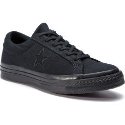 Tenisówki CONVERSE - One Star Ox 163380C Black/Black/Black. Czarne trampki i tenisówki damskie Converse, bez wzorów, z gumy, bez zapięcia. W wyprzedaży za 219,00 zł.
