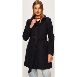 G-Star Raw - Płaszcz. Niebieskie kurtki damskie G-Star RAW, s, w paski, z bawełny, retro, długie, bez kaptura. W wyprzedaży za 1249,00 zł.