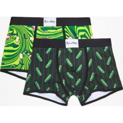 Bokserki Rick and Morty 2 pack - Zielony. Zielone bokserki męskie Cropp, bez wzorów. Za 59,99 zł.