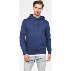 G-Star Raw - Bluza. Niebieskie bluzy męskie G-Star RAW, s, z aplikacjami, z bawełny, retro, z kapturem, bez rękawów, z kapturem. W wyprzedaży za 339,90 zł.