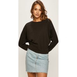 Levi's - Bluza. Czarne bluzy damskie Levi's®, s, z aplikacjami, z bawełny, bez rękawów, bez kaptura. W wyprzedaży za 169,90 zł.