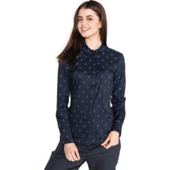 Tommy Hilfiger Ria Koszula Niebieski. Niebieskie bluzki damskie TOMMY HILFIGER, s, bez wzorów, z bawełny, bez kołnierzyka, z długim rękawem. Za 447,95 zł.