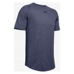 Under Armour Charged Cotton® Koszulka Niebieski. Niebieskie podkoszulki męskie Under Armour, s, bez wzorów, z bawełny, z krótkim rękawem. Za 171,95 zł.