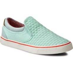 Tenisówki WRANGLER - Icon Slip On WL161510 Lt.Water Green 382. Zielone półbuty damskie marki Wrangler, bez wzorów, z gumy, bez zapięcia. W wyprzedaży za 179,00 zł.