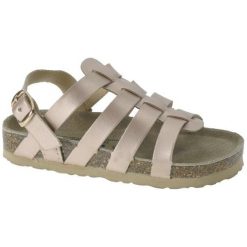 Beppi Dziewczęce Sandały Canvas Shoe 28 Brązowe. Pomarańczowe sandały dziewczęce BEPPI, ze skóry, z paskami. Za 89,00 zł.