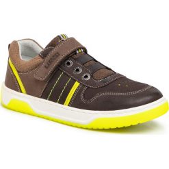 Sneakersy LASOCKI YOUNG - CI12-NOWAR-06 Grey. Pomarańczowe trampki chłopięce Lasocki Young, bez wzorów, ze skóry, na rzepy. Za 129,99 zł.