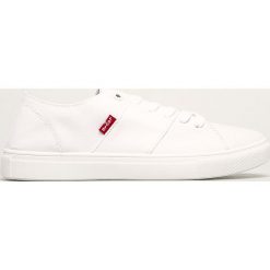 Levi's - Tenisówki. Białe trampki męskie Levi's®, bez wzorów, z gumy, na sznurówki. Za 169,90 zł.