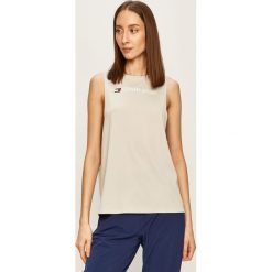 Tommy Sport - Top. Szare topy damskie Tommy Sport, s, z nadrukiem, z poliesteru, z okrągłym kołnierzem. Za 159,90 zł.