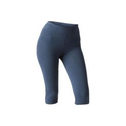 Rybaczki Gym & Pilates FIT+ 500 Slim damskie. Niebieskie rybaczki damskie DOMYOS, l, bez wzorów, z elastanu. Za 24,99 zł.
