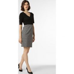 Comma - Sukienka damska, czarny. Czarne sukienki damskie comma, bez wzorów, eleganckie, bez kołnierzyka, bez rękawów. Za 399,95 zł.