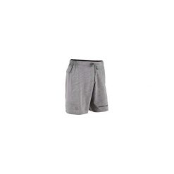 Spodenki do biegania RUN DRY+ NIGHT męskie. Czarne spodenki sportowe męskie KALENJI, m, bez wzorów, z elastanu, do biegania. Za 59,99 zł.