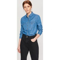 Jeansowa koszula - Niebieski. Niebieskie bluzki dziewczęce marki Reserved, z jeansu. Za 119,99 zł.