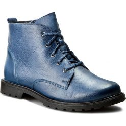 Botki MACIEJKA - 02761-17/00-3 Granat. Niebieskie buty zimowe damskie marki Maciejka, ze skóry, na obcasie. W wyprzedaży za 219,00 zł.