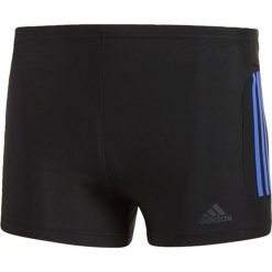 Bokserki kąielowe, 3 Stripes. Czarne kąpielówki męskie marki adidas Performance, w paski, z elastanu. Za 138,56 zł.