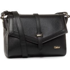 Torebka GABOR - 8434-60 Black. Czarne listonoszki damskie Gabor, bez wzorów, ze skóry ekologicznej, klasyczne, bez dodatków. Za 299,00 zł.