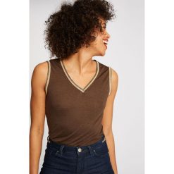 Morgan - Top. Pomarańczowe t-shirty damskie Morgan, xs, bez wzorów, z dzianiny, casualowe, bez kołnierzyka. W wyprzedaży za 129,90 zł.