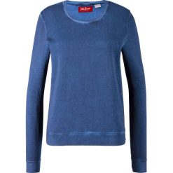 Bluza z nadrukiem i aplikacją bonprix kobaltowy. Niebieskie bluzy damskie bonprix, z nadrukiem, bez rękawów, bez kaptura. Za 99,99 zł.