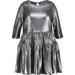 Sukienki hiszpanki: Lost Ink Plus SMOCK DRESS Sukienka koktajlowa silver