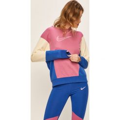 Nike Sportswear - Bluza. Białe bluzy damskie Nike Sportswear, s, z aplikacjami, z elastanu, bez rękawów, bez kaptura. Za 229,90 zł.