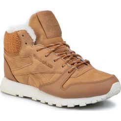 Buty Reebok - Cl Lthr Arctic Boot FU9123 Sofcam/Chalk/Sofcam. Brązowe półbuty damskie Reebok, na co dzień, bez wzorów, ze skóry, bez obcasa, na płaskiej podeszwie, bez zapięcia. Za 399,00 zł.