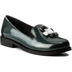 Półbuty SERGIO BARDI - Follonica FW127261117RB 315. Zielone półbuty damskie Sergio Bardi, z aplikacjami, ze skóry, bez obcasa, na płaskiej podeszwie, bez zapięcia. W wyprzedaży za 209,00 zł.