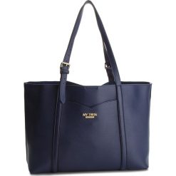 Torebki klasyczne damskie: Torebka MY TWIN - Shopping RA8PGN Bic. Blue/Fiori Giall 03210