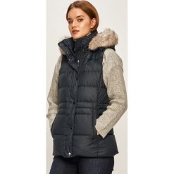 Tommy Hilfiger - Bezrękawnik puchowy. Niebieskie kurtki damskie TOMMY HILFIGER, s, bez wzorów, z poliesteru. Za 899,90 zł.