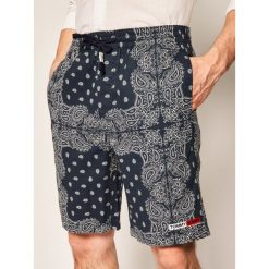 Szorty materiałowe Tommy Jeans Tjm Bandana Print DM0DM07933. Niebieskie spodenki i szorty męskie Tommy Jeans, m, bez wzorów, z bawełny. Za 339,00 zł.