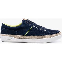 Big Star - Tenisówki. Niebieskie trampki męskie marki BIG STAR, ze skóry, na sznurówki. W wyprzedaży za 179,90 zł.