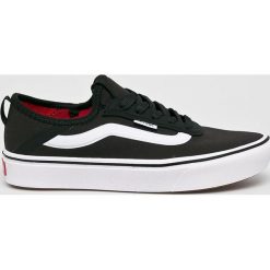 Vans - Tenisówki. Czarne trampki i tenisówki damskie Vans, bez wzorów, z gumy, na sznurówki. W wyprzedaży za 219,90 zł.