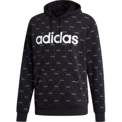 Ciepła BLUZA adidas Linear Graphic EI6256. Szare bluzy męskie Adidas, m, z nadrukiem, z bawełny, eleganckie, z kapturem, bez rękawów, z kapturem. Za 199,00 zł.