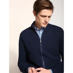 Sweter długi rękaw męski z zamkiem. Niebieskie swetry męskie na lato, m, eleganckie. W wyprzedaży za 49,99 zł.