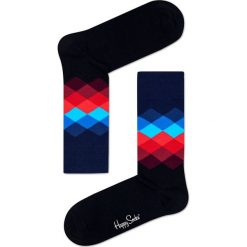 Happy Socks - Skarpety Faded Diamonds. Czarne skarpetki męskie marki Happy Socks, z elastanu. Za 39,90 zł.