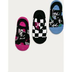 Vans - Stopki (3-pack). Czarne skarpetki damskie Vans, bez wzorów, z elastanu. Za 59,90 zł.