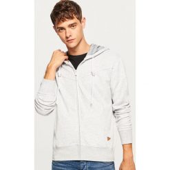 Bluza z kapturem - Jasny szar. Białe bluzy męskie rozpinane marki Reserved, l. Za 69,99 zł.