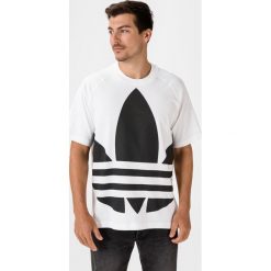 Adidas Originals Big Trefoil Koszulka Biały. Białe podkoszulki męskie adidas Originals, s, z nadrukiem, z bawełny, z krótkim rękawem. Za 154,95 zł.
