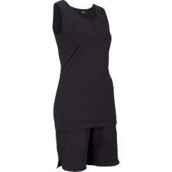 Top + szorty (2 części) bonprix czarny. Czarne topy damskie bonprix, bez wzorów, bez kołnierzyka. Za 74,99 zł.